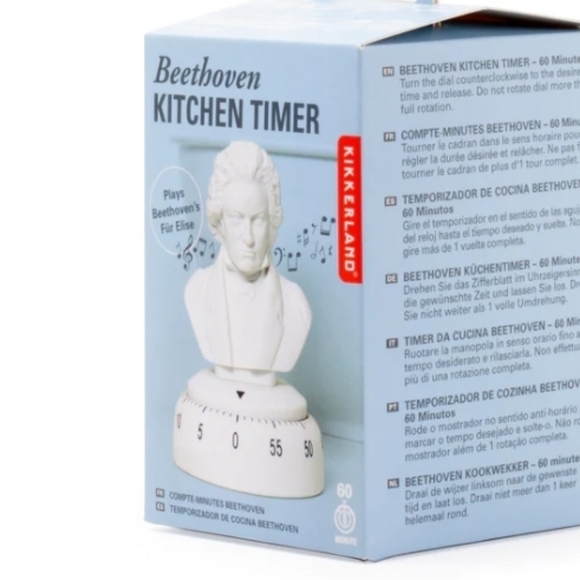 Beethoven Kitchen Timer KIKKERLAND Music Chime “Für Elise” - Picture 3 of 11
